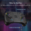 (Black) Trådløs Switch-kontroller (Split Pad) for Nintendo Switch OLED Lite, RGB Turbo Motion 9