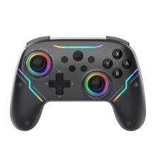 (Black) Comando Pro sem fios Switch 2 para Nintendo Switch 2, Hall Joystick 9-Axis RGB