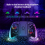 (Pink) Comando sem fios Switch para Nintendo Switch OLED Lite, RGB Turbo Macro 8