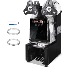 SucceBuy automatische bekerverzegingsmachine, 500-650 bekers/u, LCD-scherm, voor 75/90/95 mm bekers