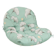 Ersatzkissen für Egg Chair, 120 x 85 x 18 cm, wasserabweisend, mit Baumwollfüllung und Bindebändern für den Außenbereich
