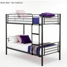 Metal Single Bunk Bed - Single 3ft - Twin Sleeper Double- Mattress option