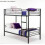 Metal Single Bunk Bed - Single 3ft - Twin Sleeper Double- Mattress option 1