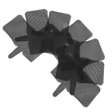 7 Piezas de Malla de Lona de Plástico para Bordar, para Bolsas Preformadas, Malla de Lona de Plástico Negra para Cestas de Almacenamiento DIY