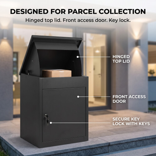 Extra Large Parcel Delivery Drop Box Lockable Outdoor Storage Letter Post Box UK 2