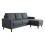 Snugg Furniture VENICE Universal L Shaped Corner Sofa Grey 1