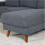 Snugg Furniture VENICE Universal L Shaped Corner Sofa Grey 7