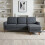 Snugg Furniture VENICE Universal L Shaped Corner Sofa Grey 8