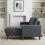 Snugg Furniture VENICE Universal L Shaped Corner Sofa Grey 9