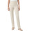 Damen Eleganz Hose Lang Elastisch Schlankmachend Tall Beige XXL 1