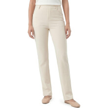 Damen Jeggings Slim Stretch Lang für große Frauen Beige L — damen jeggings slim fit, hose für große frauen