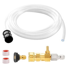 Downstream Injector for Pressure Washer, 2-3 GPM Chemical Power Washer Injector Kit, 10 FT Soap Tubing, High Pressure
