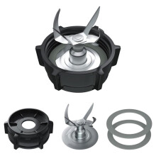 6-Point Ice Blade Replacement for Jar Base Cap and 2 Rubber O- Seals with Most for Osterizer Classic Blenders