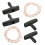 2 Sets Attic Pull Down Cord Handle with 4 Meter Release Rope Plastic Grip, Nylon Pull , Tool-Free Setup 1