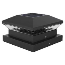 Solar Powered Outdoor Garden Lights Waterproof IP65 Decorative Pillar Post Lamps for Fence Pathway Landscape Decor