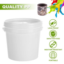 6 Pack Paint Bucket for Painting - 2L Touch Paint Containers with Lids & Handles