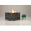 REALGLOW Warmpact Rattan Gas Fire Pit 13kW - Grey, Square 2