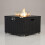 REALGLOW Warmpact Rattan Gas Fire Pit 13kW - Black, Square 1