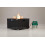 REALGLOW Warmpact Rattan Gas Fire Pit 13kW - Black, Square 2