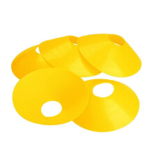 Football Training Sign Dish Cone for Soccer Training Use 10Pcs Yellow Equipment