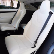 Premium PU-leren autostoelhoezen voor Tesla Model X (2017-2024) - Complete set voor 5-, 6- en 7-zits auto's - Beschermers voor voor- en achterbank