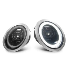 BMW Mini Cooper R50/R52/R53 LED-koplampset (2001-2007) - 2 stuks koplampen met DRL en amberkleurige richtingaanwijzer