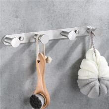 Wall mounted towel hook rack 304 stainless steel coat hooks for bathroom kitchen door multi hook holder towel robe key organiser and robe organiser