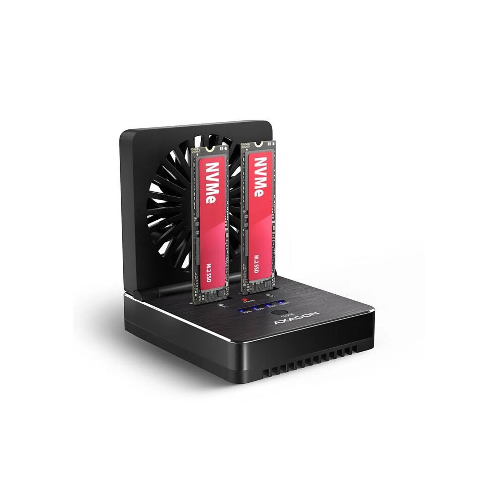 Axagon Schwarz Gehäuse Adsa-M2c22 M.2 Aluminium Mit Lüfter Usb 3.2 - Bild 4