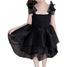 Mädchenkleid Tüll Elegant Prinzessin Schwarz 4-5 Jahre 110 cm — mädchen prinzessinnenkleid, tüll kleid mädchen