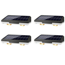 Solar Fence Lights Outdoor, 3 Modes Fence Lights Solar Powered with LED Focus Lens, Outdoor Fence Lighting Wall Light