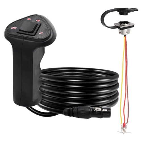 500A Wired Electric Winch Remote Control Handle with Cable, Handheld Winch Controller for ATV UTV Off-Road Vehicle
