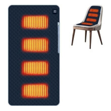 Heated Cushion Outdoor USB with 3 Settings 4Zone Heat Portable Heated Cushion for Stadium Camping Offices Sofa