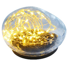 Solar Garden Stone Lights - Realistic Pebble Pathway Lights, Outdoor Waterproof Landscape Lighting for Yard, Lawn