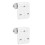 2 Pack Gutter Mount Bracket for AOSU SolarCam D1 Classic & ANSQUE GU01/SA01 Outdoor Wireless Security Cameras 1