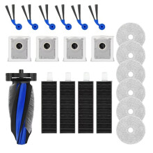 Replacement Accessories Kit for DEEBOT 2 Robot Vacuum, Main Brush Side Brush HEPA Filter Mop Cloth Dust Bag
