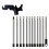 Expandable Light Hanger Pole -12 Section Interlocking Rods 14.7Ft Outdoor String Light Installation Tools 1