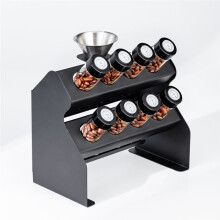 Coffee Bean Storage Rack 22-25g Single Dose Coffee Bean Sample Tubes with One-Way Exhaust Valve Funnel