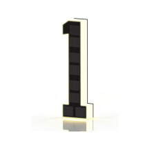 17CM Solar Powered Outdoor House Number Light Solar Lighted House Numbers for Outside for Yard Street Door Plate 1