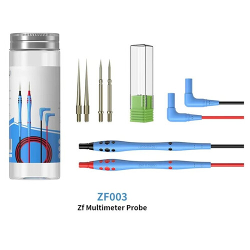 JCID Multimeter Test Leads Ultra-Fine Replaceable Probe Tips Flexible Silicone Cable for Phone PCB Circuit Board Repair Tool A 1