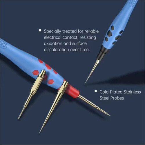 JCID Multimeter Test Leads Ultra-Fine Replaceable Probe Tips Flexible Silicone Cable for Phone PCB Circuit Board Repair Tool A 2