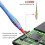 JCID Multimeter Test Leads Ultra-Fine Replaceable Probe Tips Flexible Silicone Cable for Phone PCB Circuit Board Repair Tool A 6
