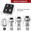 Professional Hex Socket Adapter Set - 1/4" 3/8" 1/2" Drive Impact Rated Conversion Tool for Drills & Impact Wrenches 6