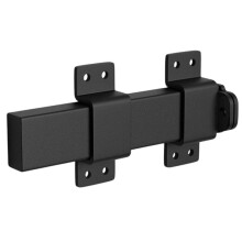 Heavy Duty Gate Hasp with Padlock Hole for Wooden Fences & Barn Doors - Secure Sliding Bolt Catch