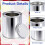 24 PCS Empty Paint Cans with Lids, 1/2 Cup Capacity Touch  Paint Containers, Empty Unlined Tinplate Paint Storage 3