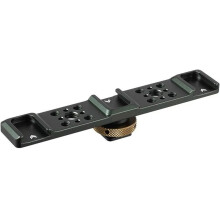 Triple Cold Shoe Mount Bracket, 3 Hot Shoe Extension Bar for DSLR Mirrorless Camera Microphone Led Video Flash Vlogging