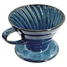 Pour over Coffee Maker & Ceramic Dripper, 1-4 Cup V60Filter Cone, Hand Brewed Cone for Home, Camping Starry