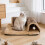 Living And Home Cat Play Tunnel with Hanging Balls, Large Size 2