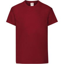 Kinder-T-Shirt Baumwolle Atmungsaktiv Rot 7-8 Jahre 128cm — kinder t-shirt baumwolle, kinder shirt rot