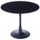 Round Dining Table - 90cm Black MDF Top with Metal Tulip Base 3