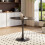 Round Dining Table - 90cm Black MDF Top with Metal Tulip Base 1